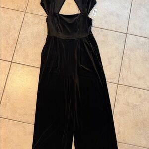 Old Navy Black Velvet Jumpsuit